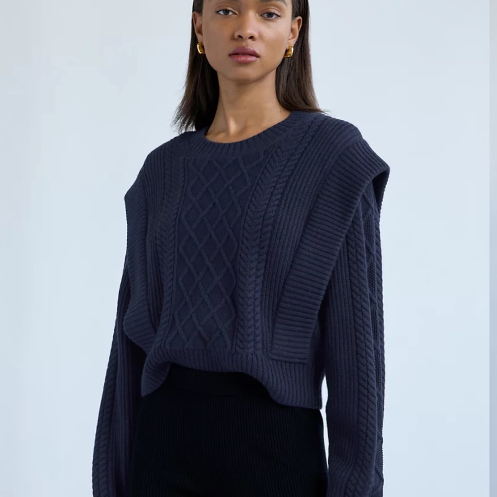 Aritzia Seek Sweater - Pure Indigo